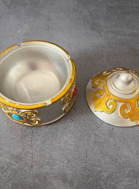 蒙餐餐具摆件烟灰缸陶瓷草原风格蒙古包烟灰缸蒙古族烟灰缸装饰