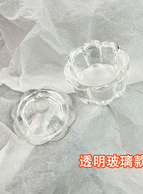 大号花瓣玻璃洗笔杯水晶杯
