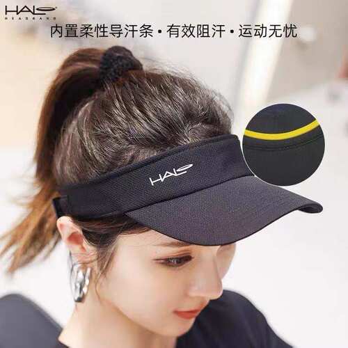 美国HALO空顶导汗帽防晒遮阳帽男女网球跑步高尔夫止汗运动帽发带 - 图2