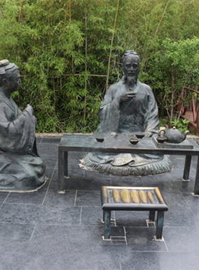 铸铜霍思邈人物户外广场 校园景观摆放仿铜 铜雕古达名医伟人雕像