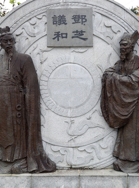 铸铜 玻璃钢仿铜古代诗人名人人物雕像摆放户外校园文化景观园林