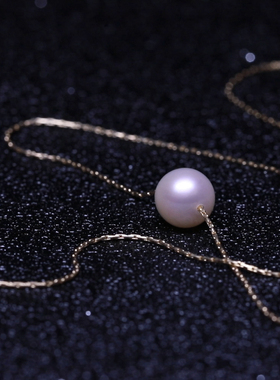 天然淡水珍珠吊坠单颗长短款流行