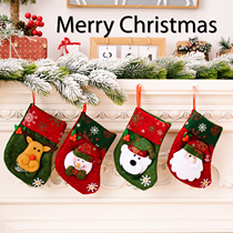 New Christmas Decorations Snowflake Retro Socks Cartoon Children Gift Socks Christmas Socks Decorations Candy Gift Bags
