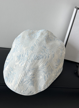 日系复古印花女春夏薄款进前帽