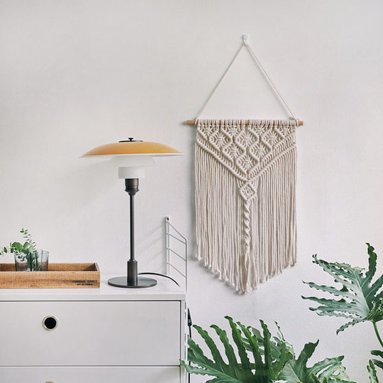 Bohemian hand-woven tapestry blackout box living room bedroom wall decoration tapestry cotton rope pendant hanging jewelry