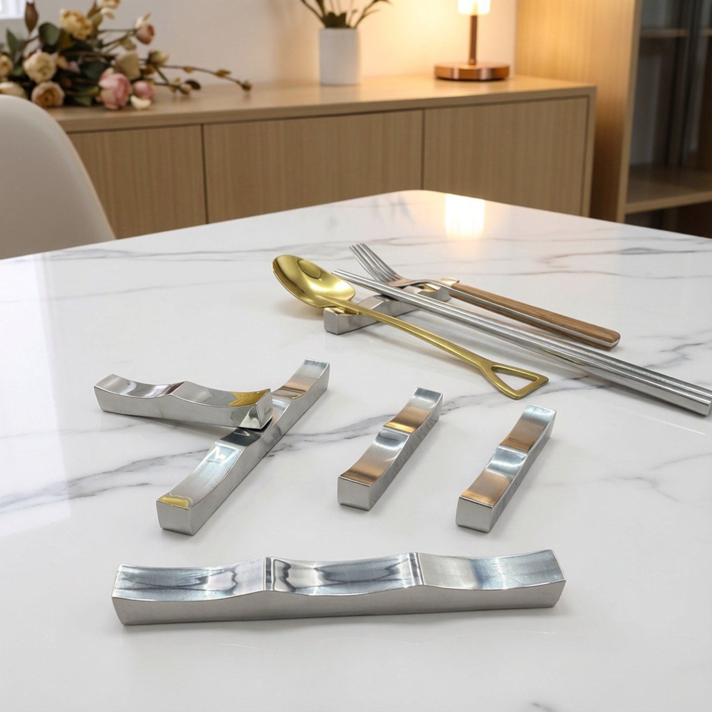 304不锈钢筷子托餐厅筷托勺托蛋糕店勺枕酒店桌面筷子托架餐具架,淘宝优惠券,粉丝福利购,淘宝优惠卷