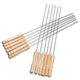 Utensils stainless steel barbecue skewers