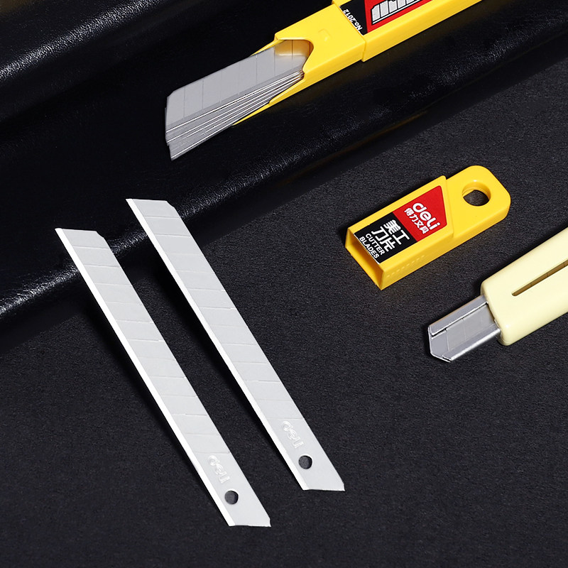 得力2012美工刀片小号9mm刀片 SK5美工刀壁纸刀裁纸 贴膜刀片包邮,淘宝优惠券,粉丝福利购,淘宝优惠卷