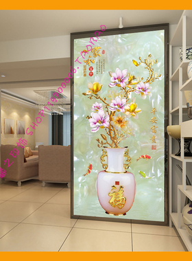 竹报平安玄关墙纸防水自粘墙贴画
