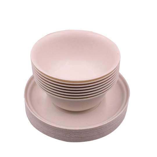 Disposable rice husk rice bowl biodegradable high temperature resistant tableware