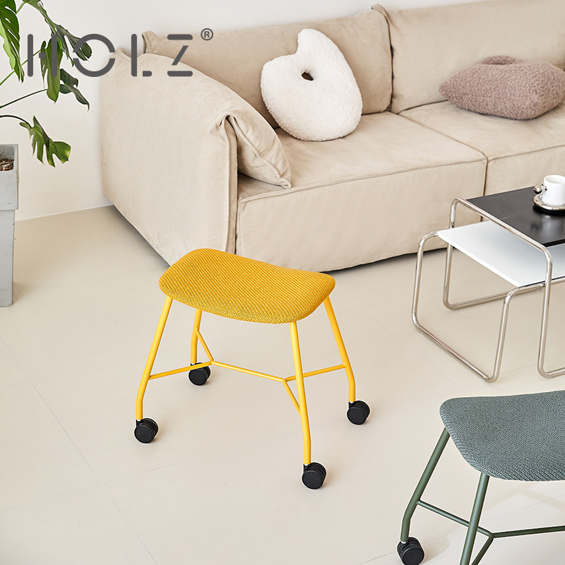 办公休闲椅可移动滑轮凳创意带轮坐椅书桌梳妆凳咖啡店餐厅软包椅,淘宝优惠券,粉丝福利购,淘宝优惠卷