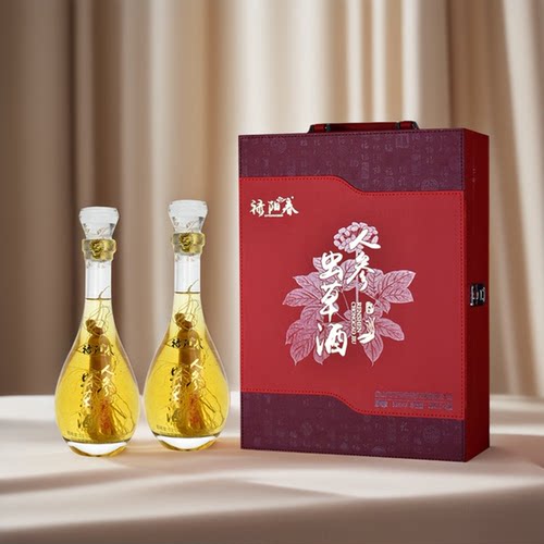 长白山人参虫草酒枸杞养生滋补53度酒礼品盒装送长辈东北特产 - 图1