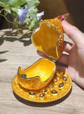 新款合金珐琅彩创意福鸡母鸡生金蛋桌面家居卧室装饰礼品摆件摆设