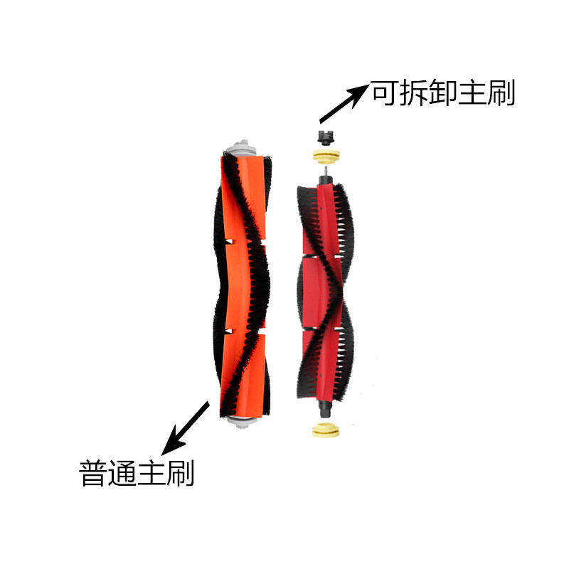 适配小米米家1S石头扫地机器人配件SDJQR02RR主刷边刷滤网主刷罩-图0