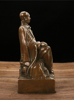 毛主席仿古风精工佳节纯黄铜新品