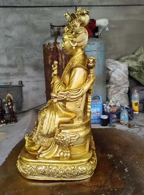 送子娘娘高度50公分左右  纯铜