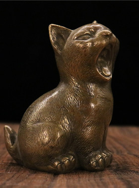 纯铜动物桌面卡通可爱风装饰品