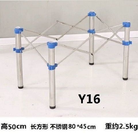 厂促圆桌架子桌腿折叠桌腿支架铁艺餐台脚架四方不锈钢腿饭桌架桌