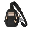 Linglan Japanese and Korean trendy functional chest bag crossbody small backpack