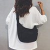 Linglan five-color simple and fashionable canvas cross-body dumpling bag