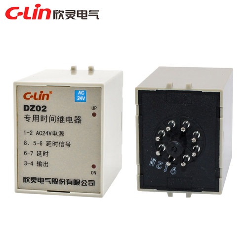 欣灵牌DZ02 0.5S AC24V 车床冲床机床专用时间继电器延时控制器 - 图0