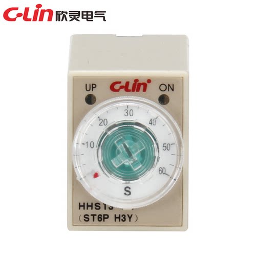 欣灵牌HHS13 ST6P-2 H3Y-2 5A超小型电子式时间继电器8插脚AC220V - 图0