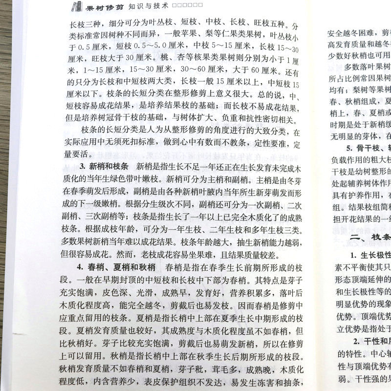 新版果树修剪知识与技术果树修剪知识与技术详解农业林业基础学园艺相关从业人员整形修剪方法果树修剪学书籍 - 图2