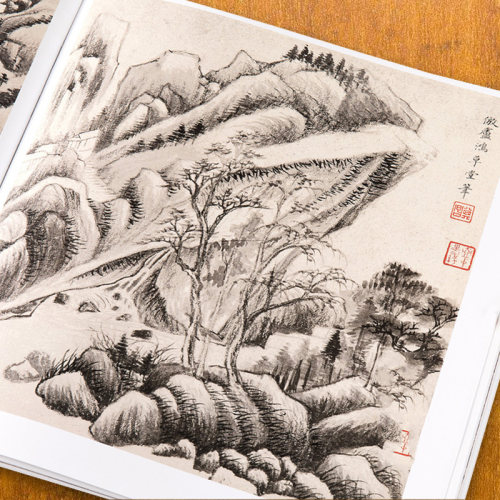 董其昌历代名家册页董其昌写意山水画集画谱国画技法中国画入门美术鉴赏临摹画册作品集书历代山水画谱画集范本/大师经典系列丛书 - 图3