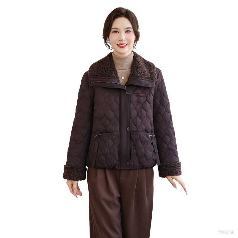 妈妈装气质棉服外套中年冬季新款洋气保暖棉衣小个子百搭棉袄,淘宝优惠券,粉丝福利购,淘宝优惠卷