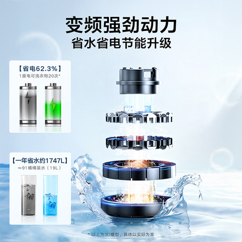 小天鹅10/12kg水魔方家用变频波轮全自动大容量洗脱洗衣机 M08DT - 图3