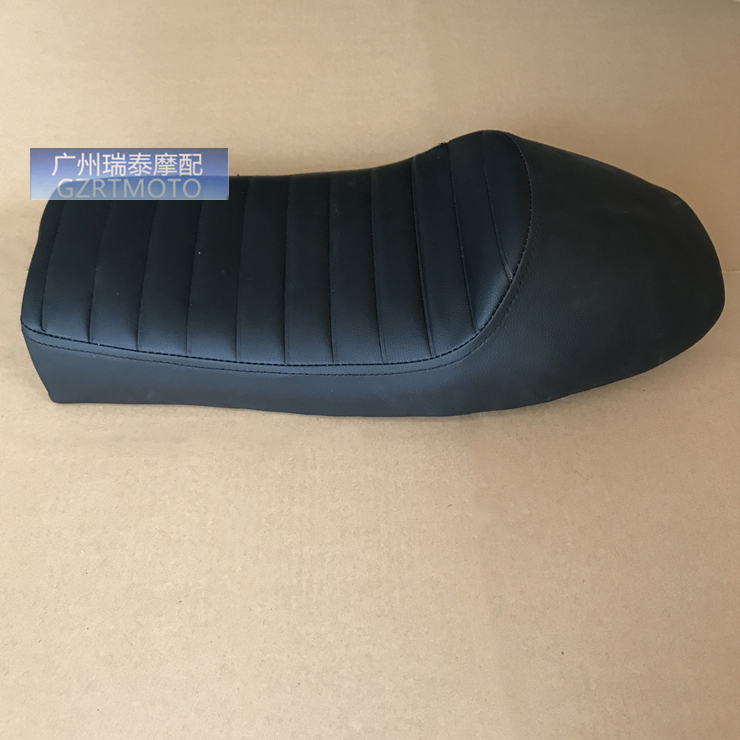 CG125摩托车复古座垫 毛毛虫平面款驼峰坐垫53CM短版复古cafe改装 - 图1