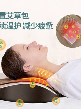 多功能腰部按摩器颈部背部全身家用热敷电动腰椎气囊牵引按摩垫仪