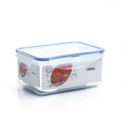安立格保鲜盒1000ML长方形保鲜盒 食品密封盒 微波炉饭盒ALG-2517 - 图3