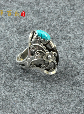 文泽百岁手工定制银戒指镶嵌爪子