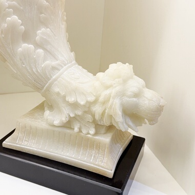 复古狮头花器摆件客厅玄关电视柜桌面欧式古典干花插花花瓶装饰品