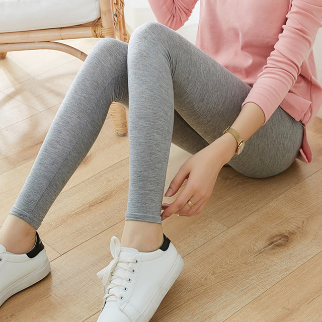 Modal leggings outside with fat and larger nine-point pants