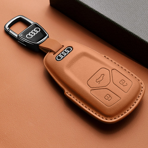 2025款奥迪Q5L专用钥匙套18~25新A4L高级感A5豪华真皮车壳扣男女 - 图1