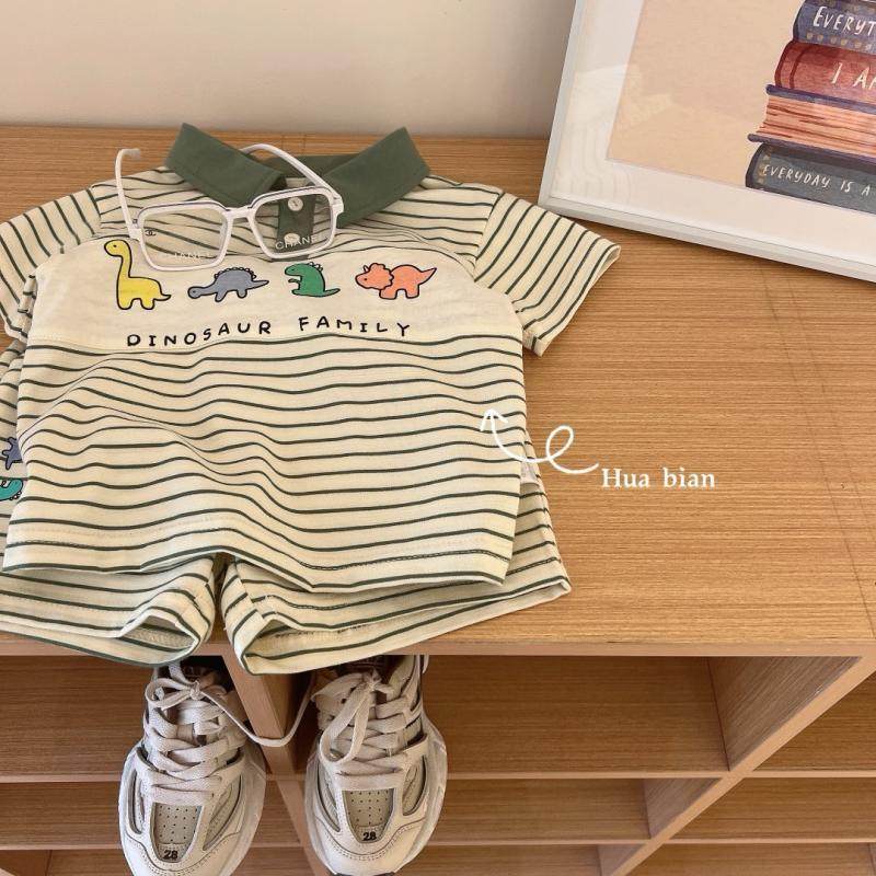 2025童.装夏季新款韩版男.童宝宝套装小童条纹poloT恤短裤两件套J,淘宝优惠券,粉丝福利购,淘宝优惠卷