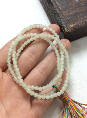 天然玉石新疆和田玉白玉手链手串