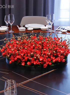 绿植多肉高端餐厅饭店假花