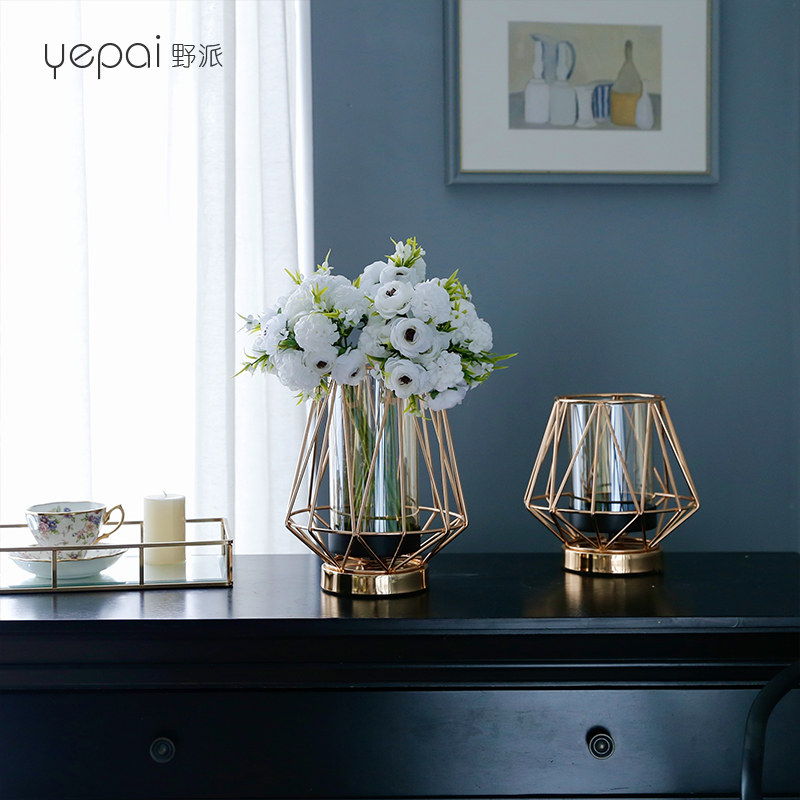 轻奢仿真花装饰摆件假花高档室内客厅餐桌绢花玄关摆件茶几电视柜,淘宝优惠券,粉丝福利购,淘宝优惠卷