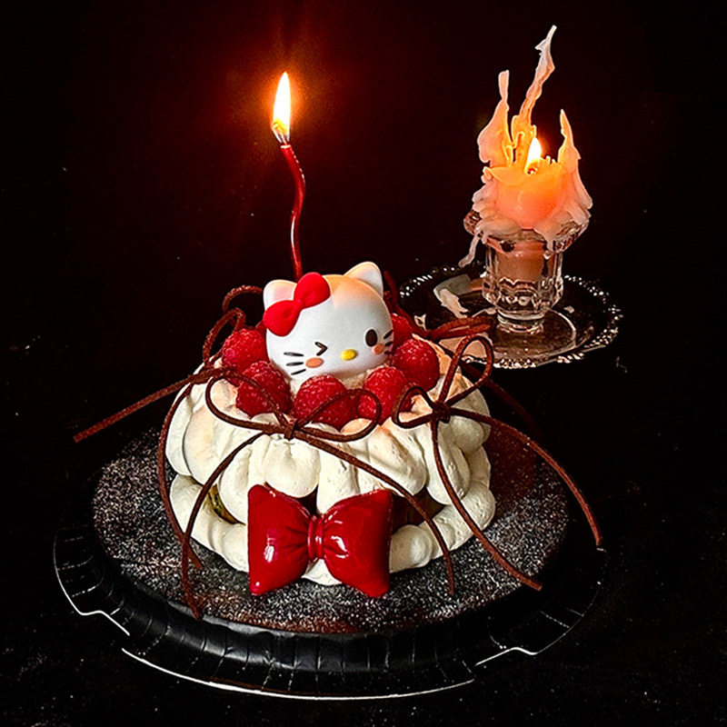 2026网红圣诞节hellokitty蛋糕装饰凯蒂猫KT猫红色蝴蝶结烘焙装扮,淘宝优惠券,粉丝福利购,淘宝优惠卷