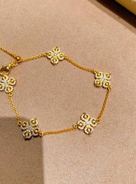 满钻金刚杵手链