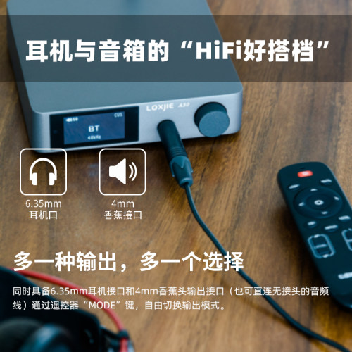 LOXJIE乐士杰A30蓝牙解码耳放大功率hifi发烧小功放机usb光纤同轴 - 图2