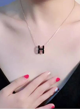 小众项链抖音钛钢简约百搭锁骨链