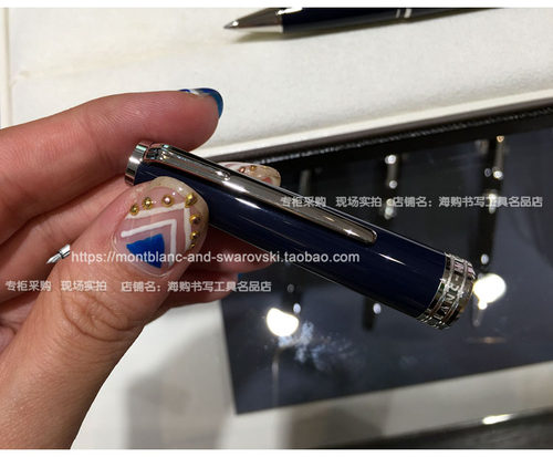 Montblanc万宝龙PIX系列铂金蓝色签字笔专柜现场采购独家实拍视频 - 图0