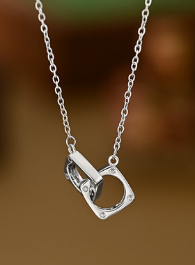 金电镀微镶锆石气质锁骨链