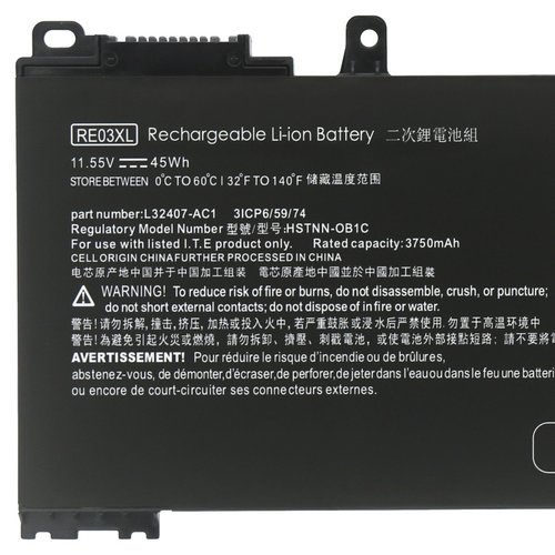 适用 惠普 战ZHAN 66 Pro A 15 14 G2/G3,13 G2 二三代RF03XL电池 - 图1