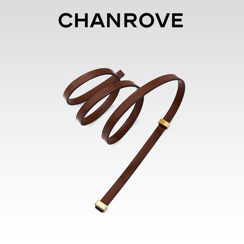 CHANROVE【手搓纹牛皮豆腐包肩带】单肩包肩带斜挎女包带子包配件 - 图0