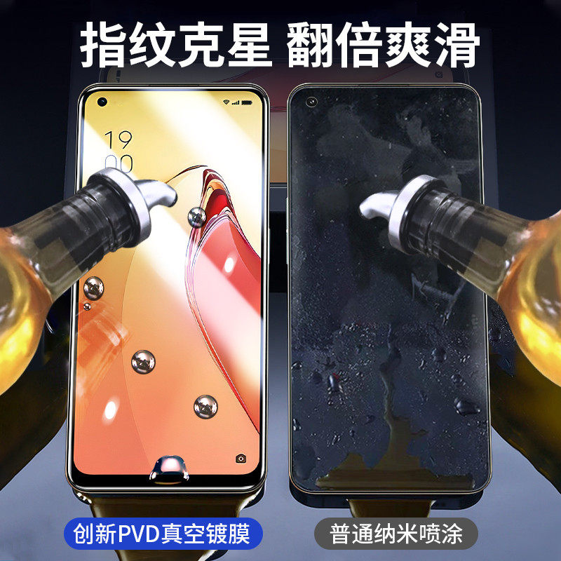 适用opporeno8钢化膜reno8pro手机膜por+防窥膜全屏覆盖适用oppo防窥oppreno全包边reon无白边opreno全包新款,淘宝优惠券,粉丝福利购,淘宝优惠卷